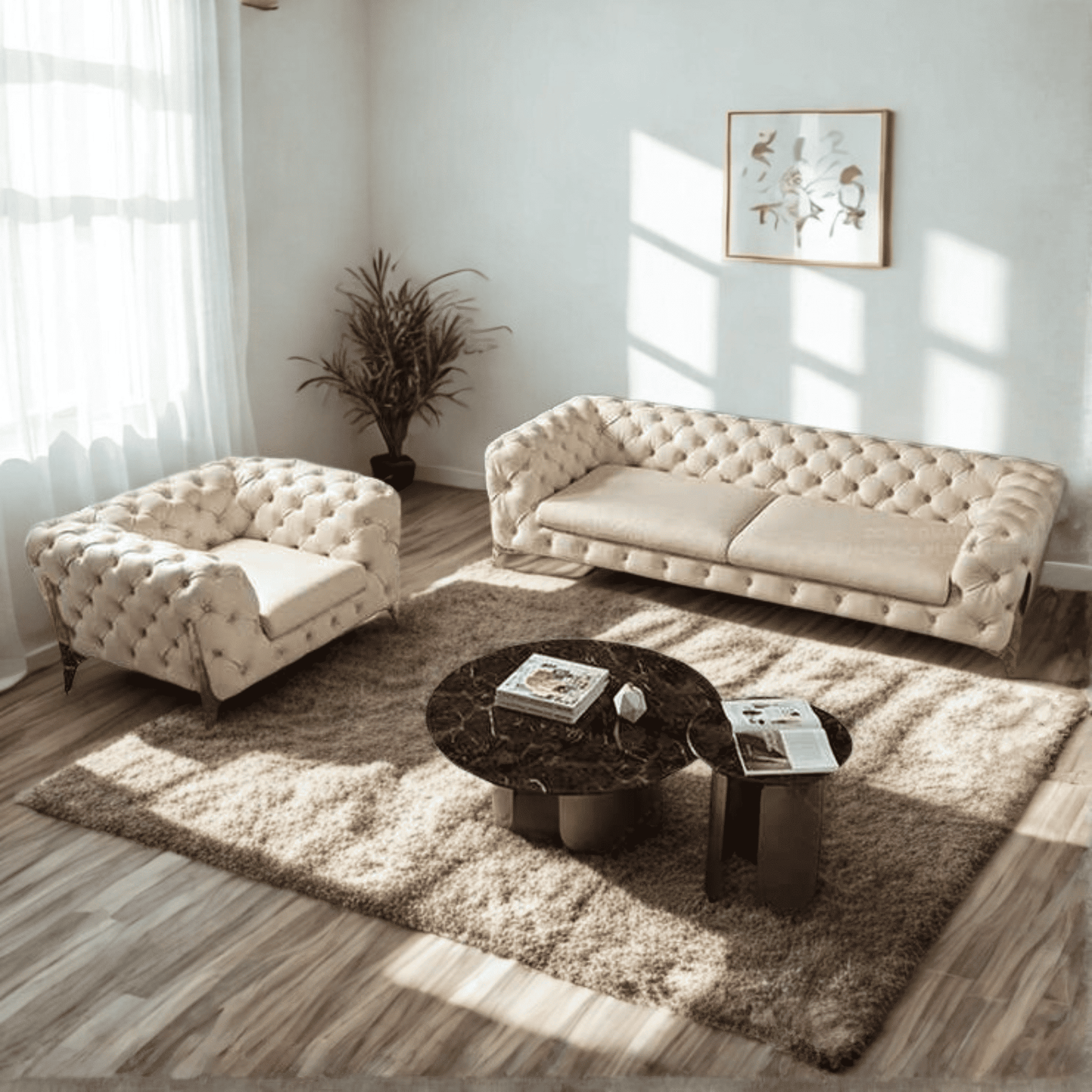 Chesterfield luxury sofa set-- Comfy Creations