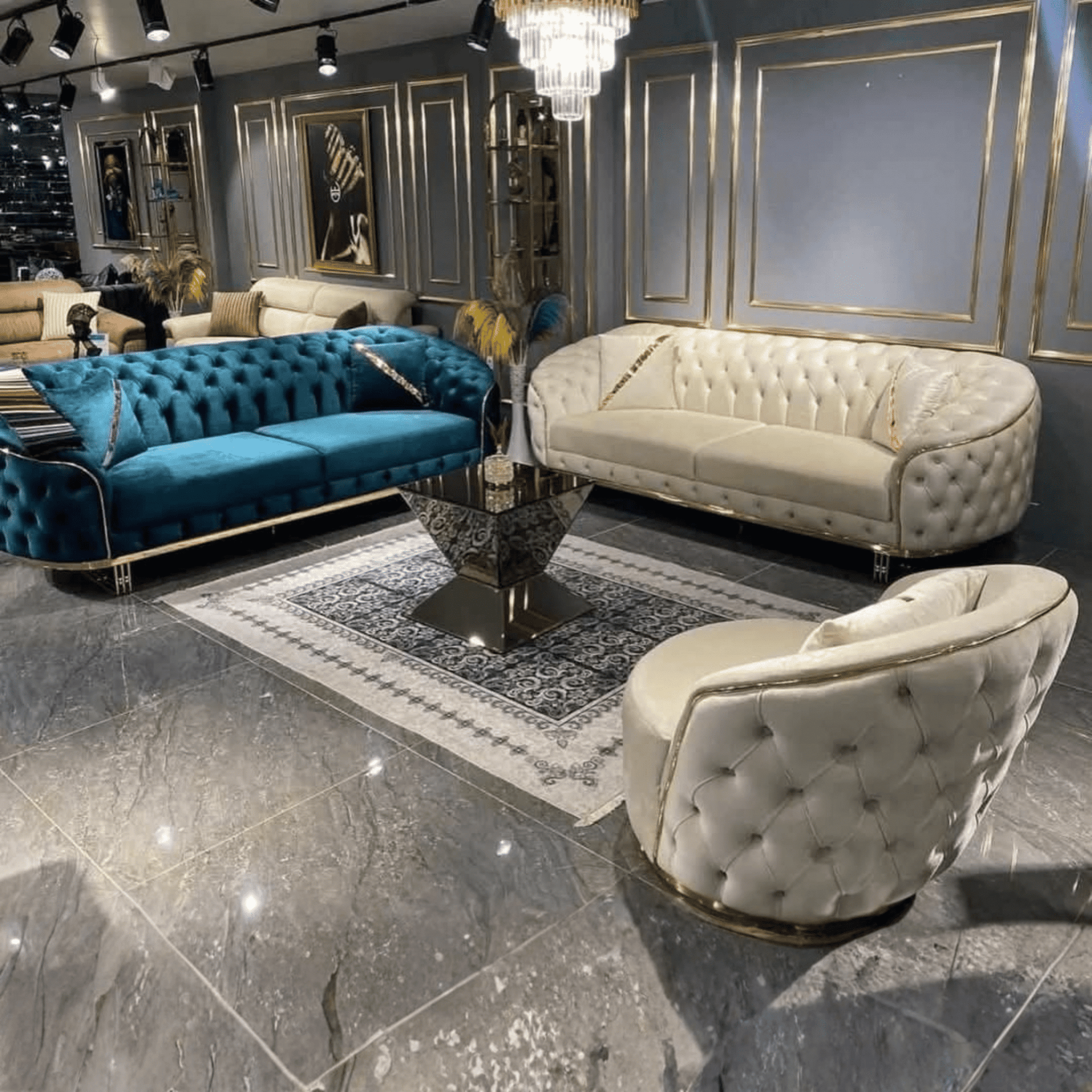 Halifa Chesterfield sofa - Comfy Creations