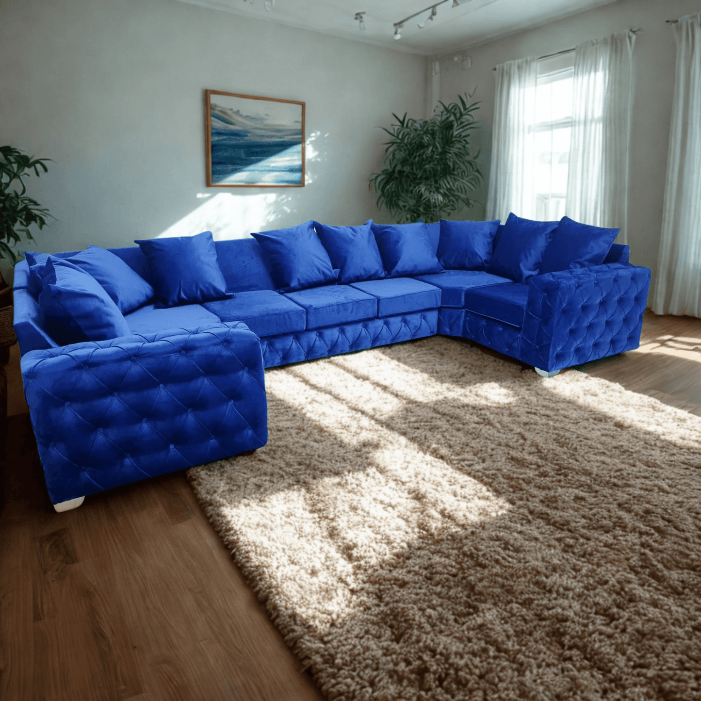 U - Shape Spacious Corner Sofa - Comfy Creations